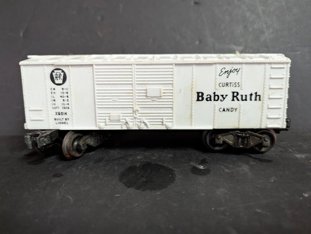 Vintage LIONEL train Baby Ruth Candy BoxCar X60147 Metal /Plastic